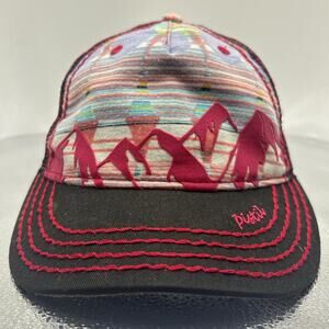 Pistil Trucker Hat Colorful Mountain Graphic Snapback Outdoor Boho Cap